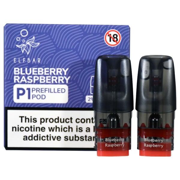 Elf Bar Mate500 P1 Prefilled Pods (2pcs)-Blueberry Raspberry