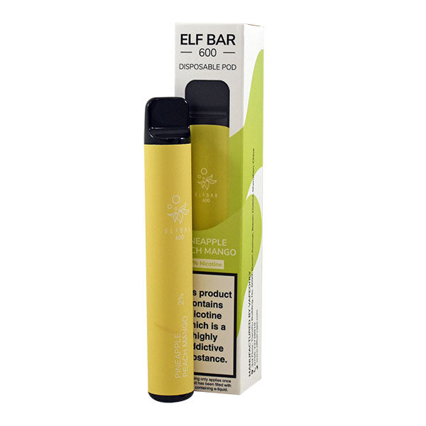 Elf Bar 600 Pineapple Peach Mango Disposable Vape