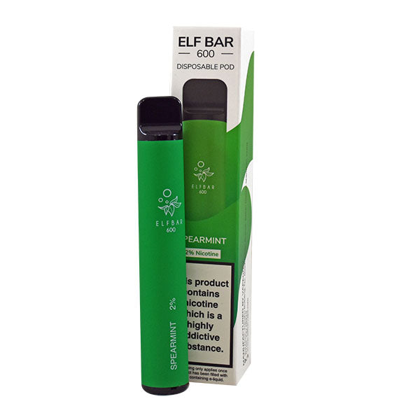 Elf Bar 600 Spearmint Disposable Vape