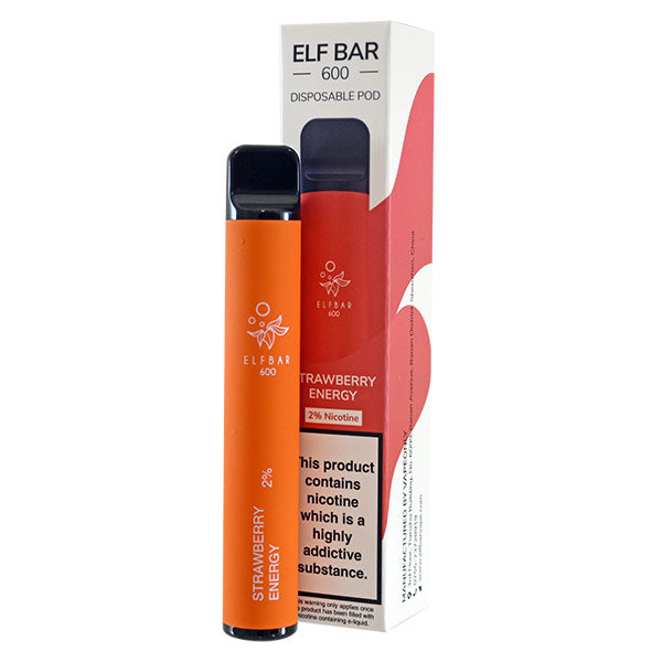 Elf Bar 600 Strawberry Energy Disposable Vape