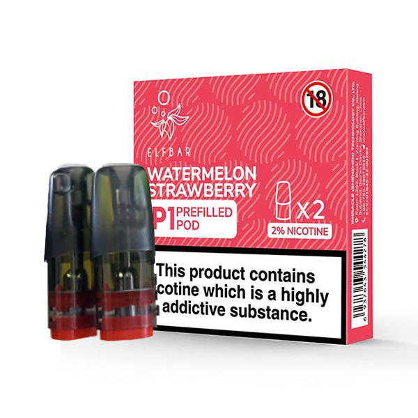 Elf Bar Mate500 P1 Prefilled Pods (2pcs)-Watermelon Strawberry