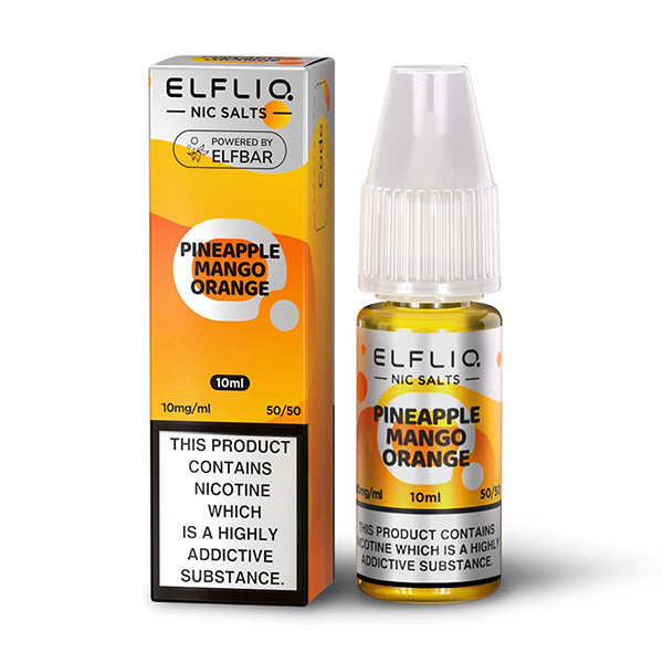 ELFLIQ Official Elf Bar Nic Salt 10ml Pineapple Mango Orange