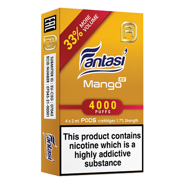 Nanostix Neo Pods V2 1.7% 4 Pack - Fantasi Mango Ice