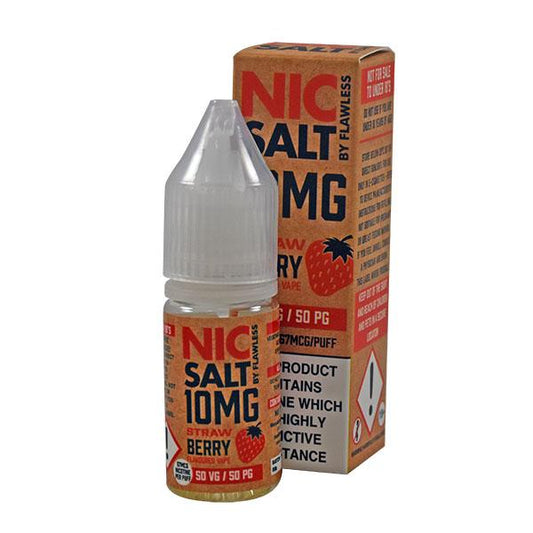 Flawless Strawberry 10mg 10ml Nic Salt E-Liquid