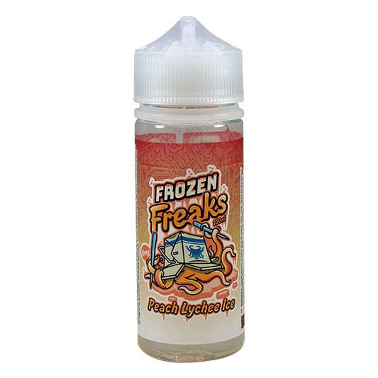 Peach & Lychee Ice E-liquid by Frozen Freaks 100ml Shortfill