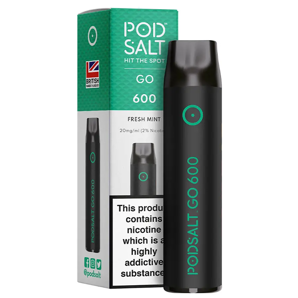 Pod Salt Go 600 Disposable Vape Device-Fresh Mint