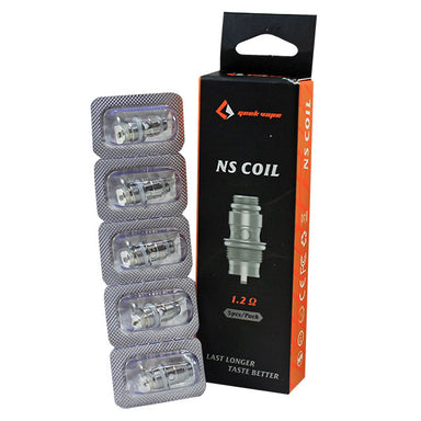 Geekvape NS Coil 5pack 1.2 and 1.6 Ohms | Vape Coils UK Vapor Shop Direct Geekvape NS Coil 5pack 1.2 and 1.6 Ohms | Vape Coils UK Vapor Shop Direct