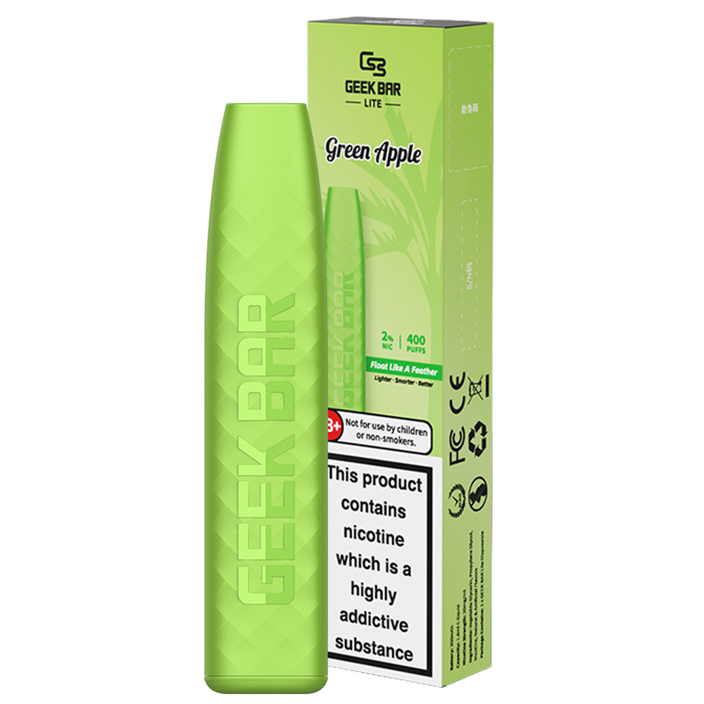 Geek Bar Lite Disposable Device 20mg-Green Apple