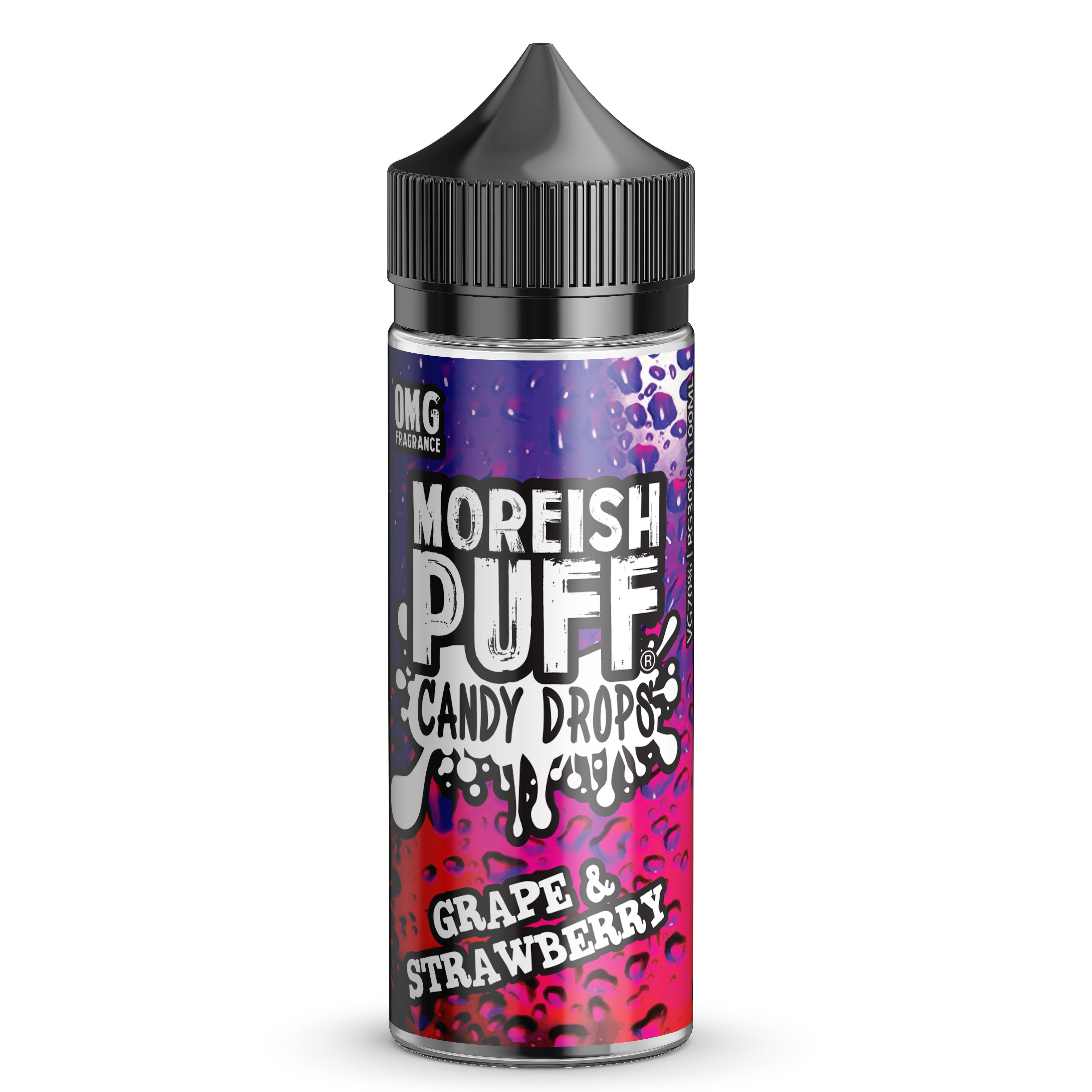 Grape & Strawberry Candy Drops E-Liquid by Moreish Puff 100ml Short Fill