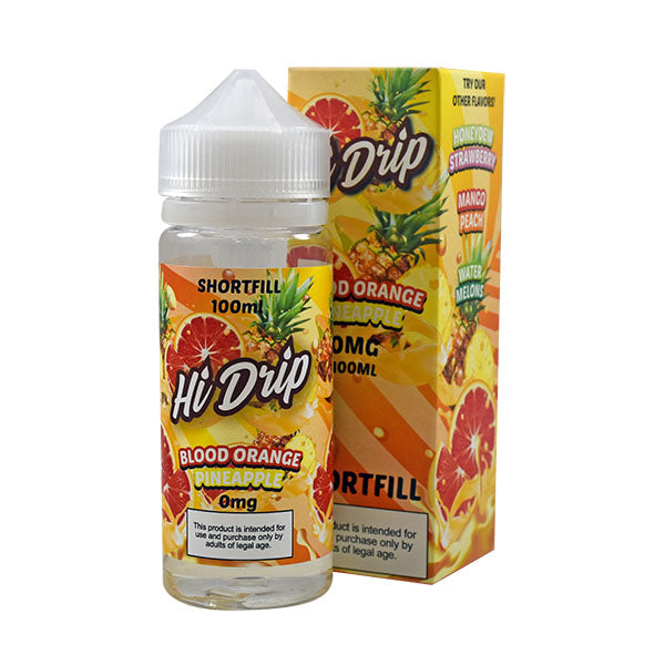 Hi Drip Blood Orange Pineapple 0mg 100ml Shortfill E-Liquid