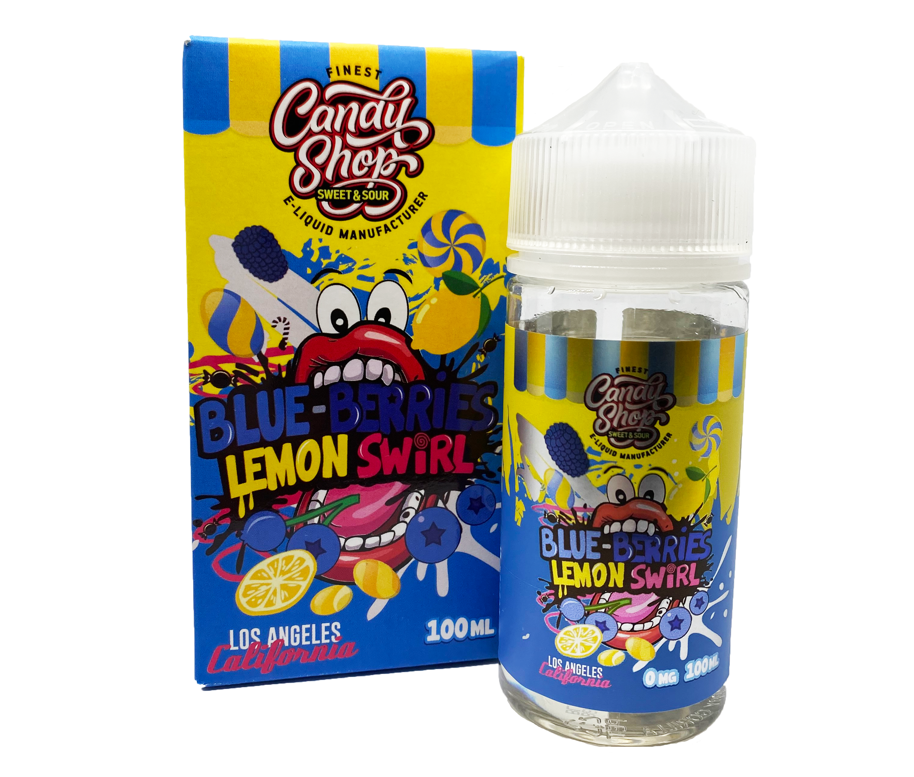 Finest E-liquids Blue-Berries Lemon Swirl 0mg 100ml Shortfill