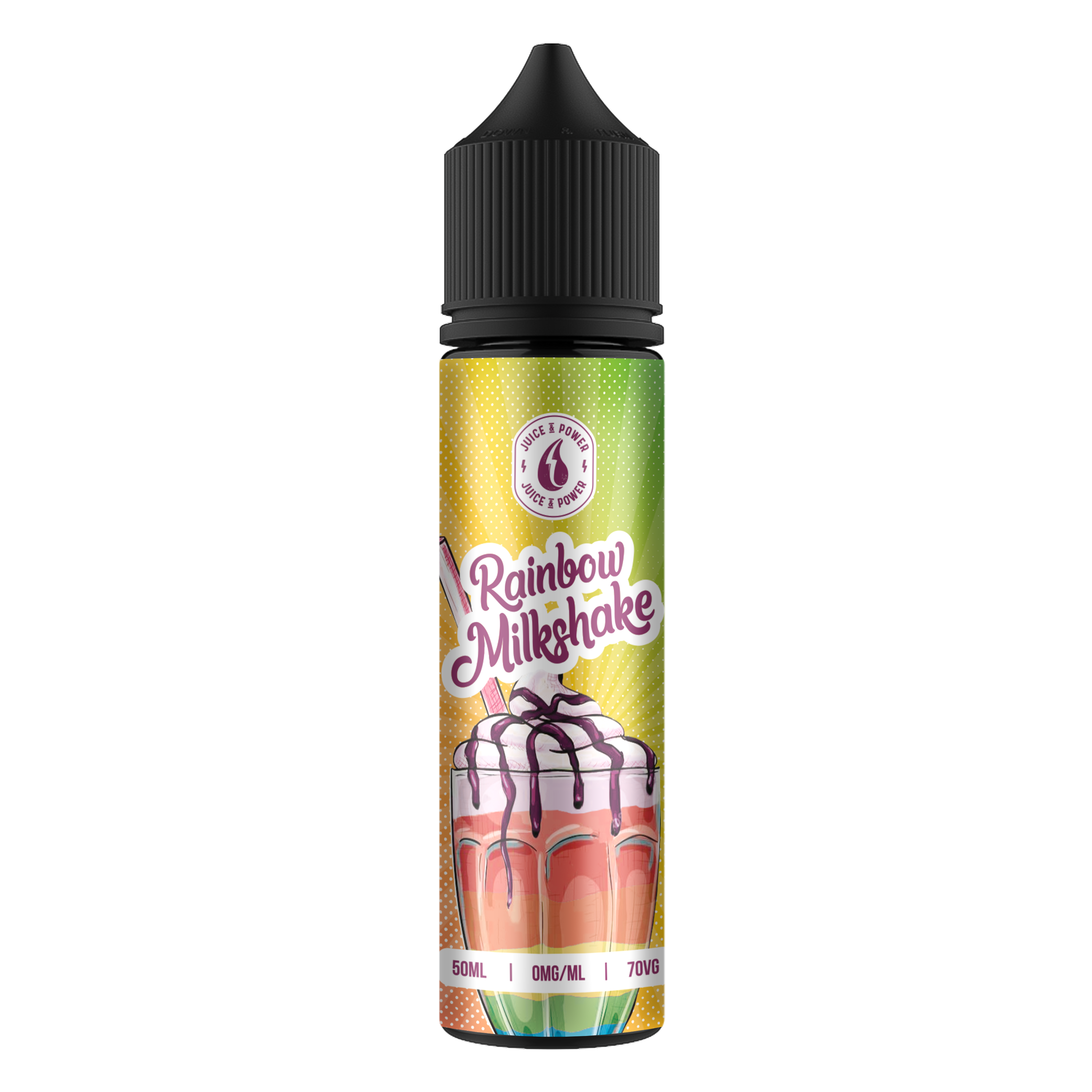 Juice N Power Rainbow Milkshake E-liquid 50ml Shortfill