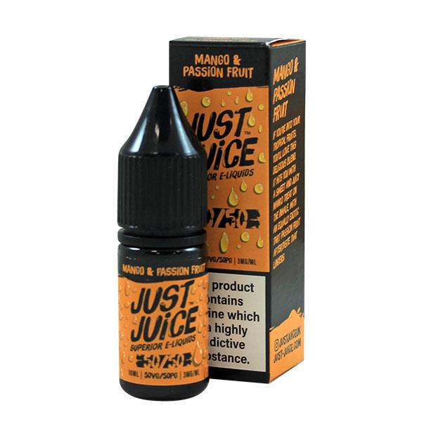 Just Juice 50/50 Mango & Passion Fruit 10ml E-Liquid-3mg