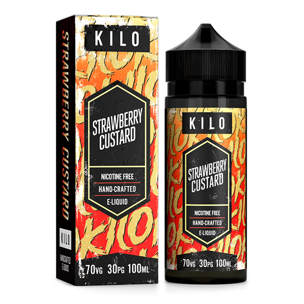 Kilo New Series: Strawberry Custard 0mg 100ml Short Fill E-Liquid