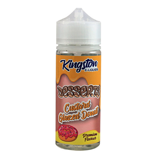 KIngston Custard Glazed Donut E-Liquid 100ml Shortfill