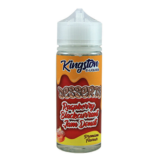 KIngston Raspberry Blackcurrant Jam Donut E-Liquid 100ml Shortfill
