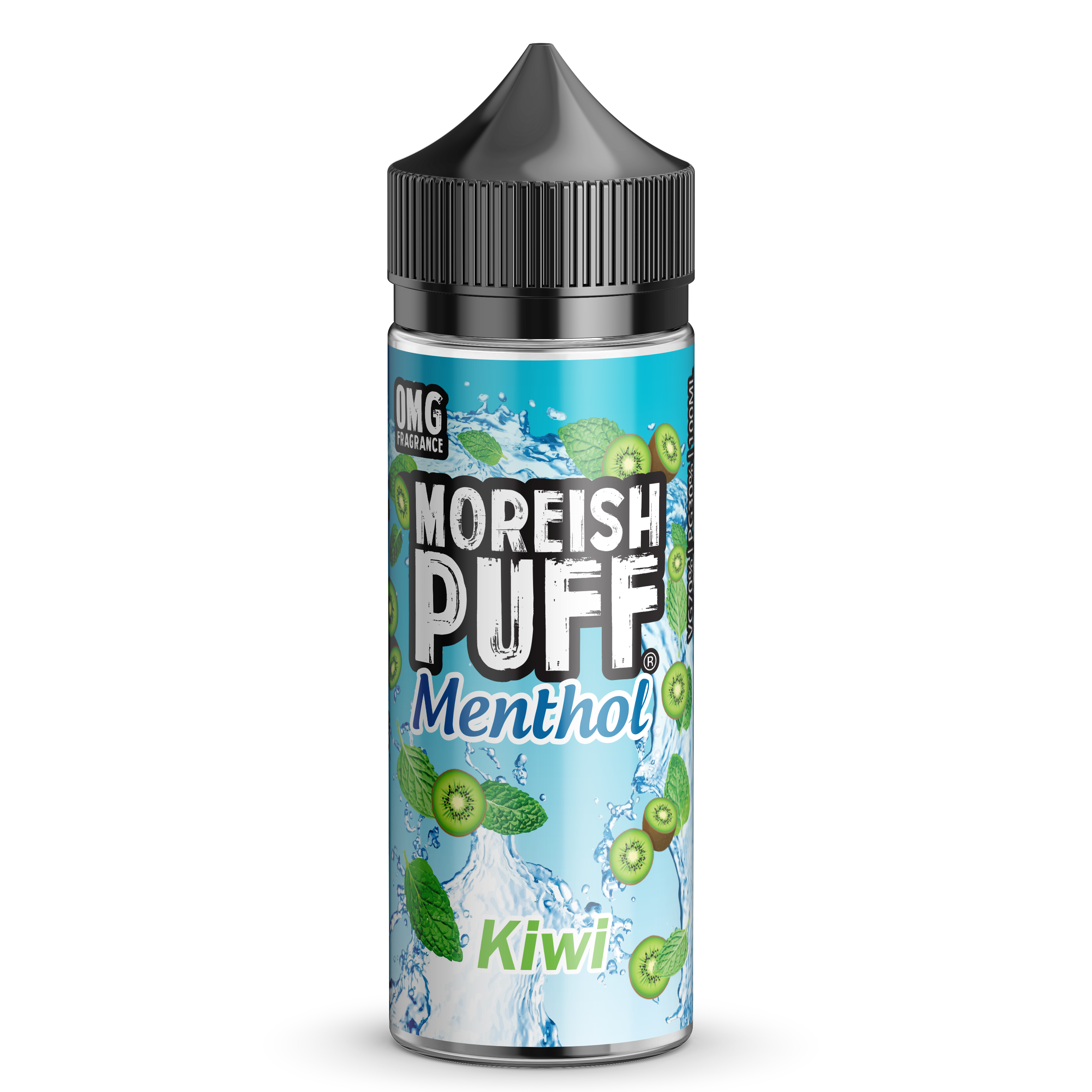Moreish Puff Menthol Kiwi 0mg 100ml Shortfill E-Liquid