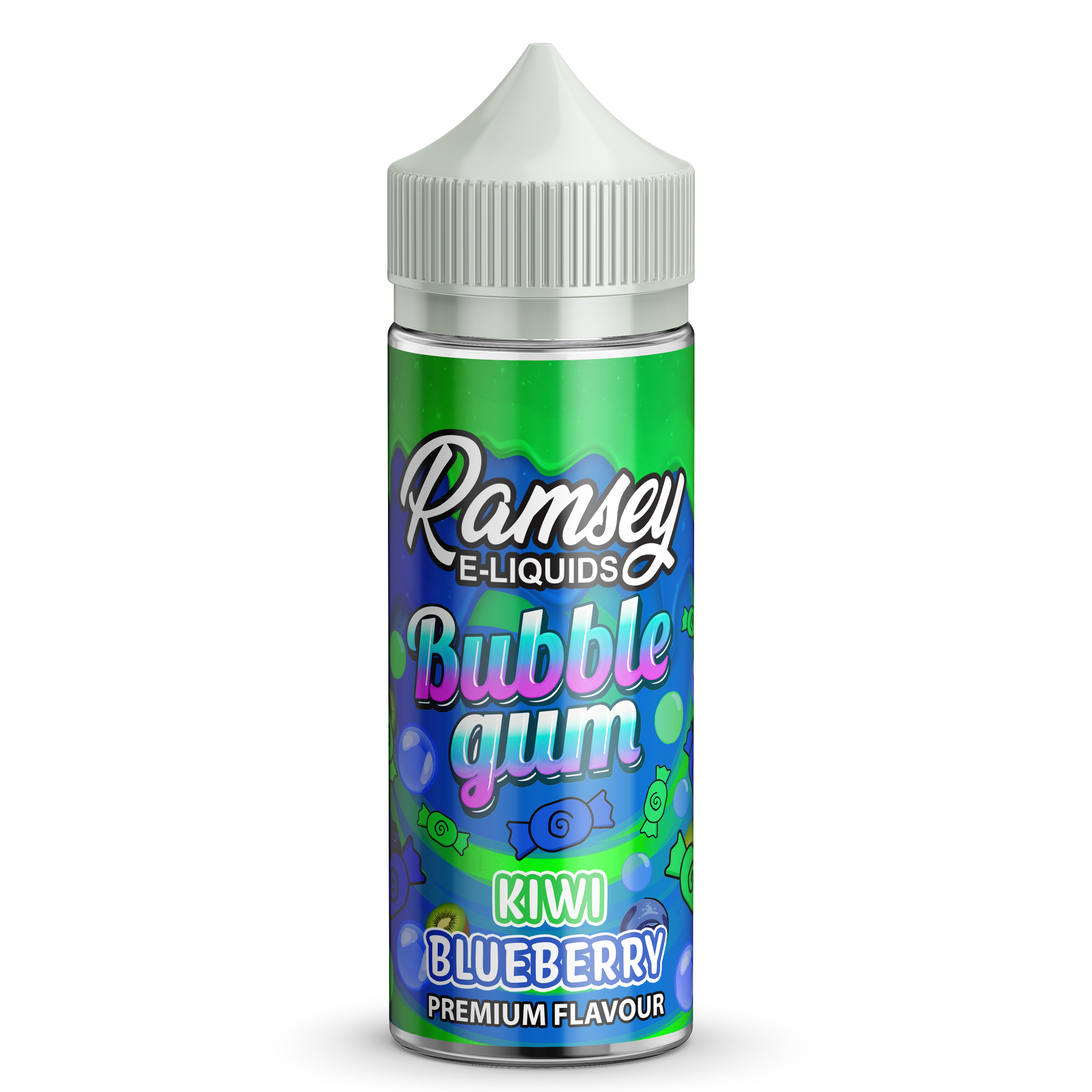 Kiwi Blueberry E-Liquid by Ramsey E-Liquids - Shortfills UK