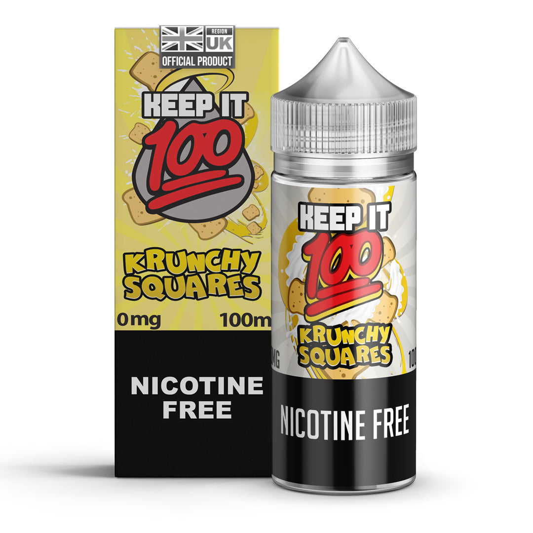 Keep It 100 Krunchy Squares 100ml Short Fill - 0mg-100ML
