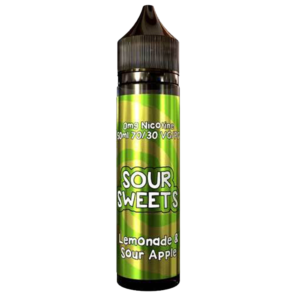 Cornish Liquids Sour Sweets: Lemonade and Sour Apple E-liquid 50ml Shortfill