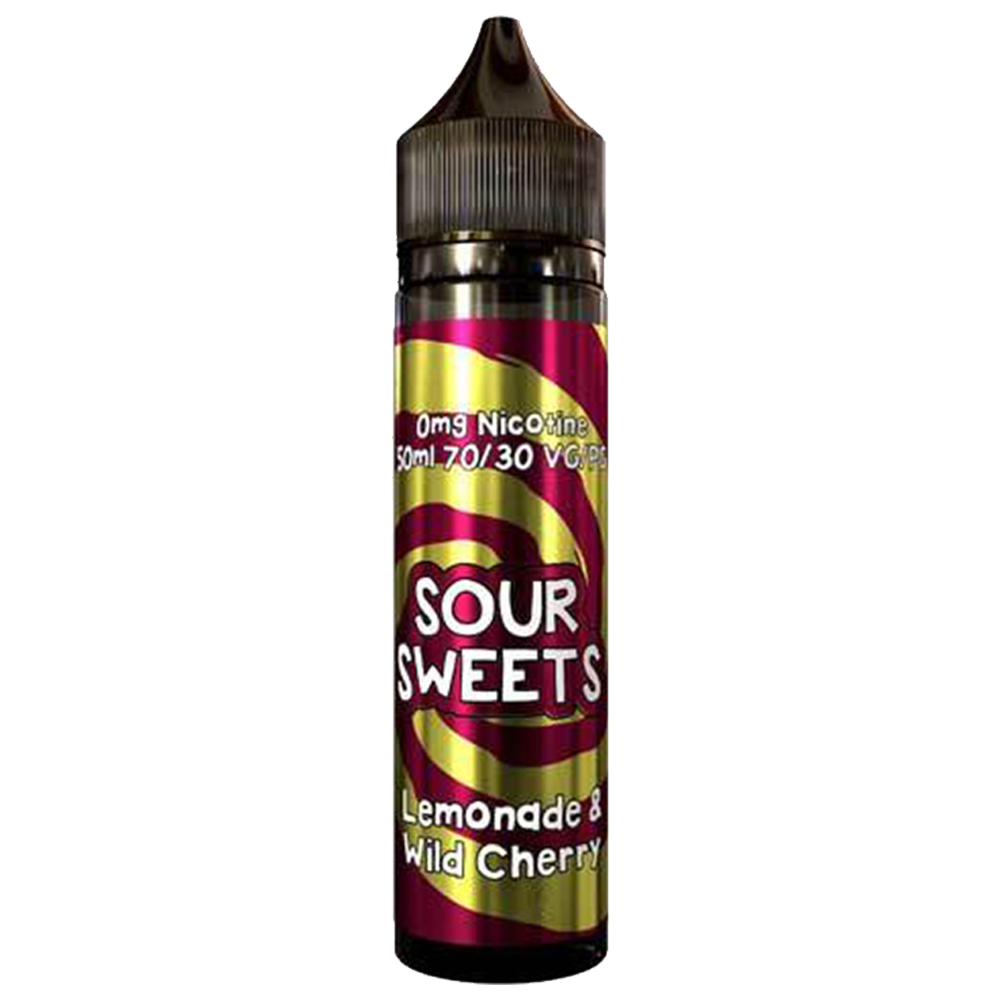 Cornish Liquids Sour Sweets: Lemonade and Wild Cherry E-liquid 50ml Shortfill