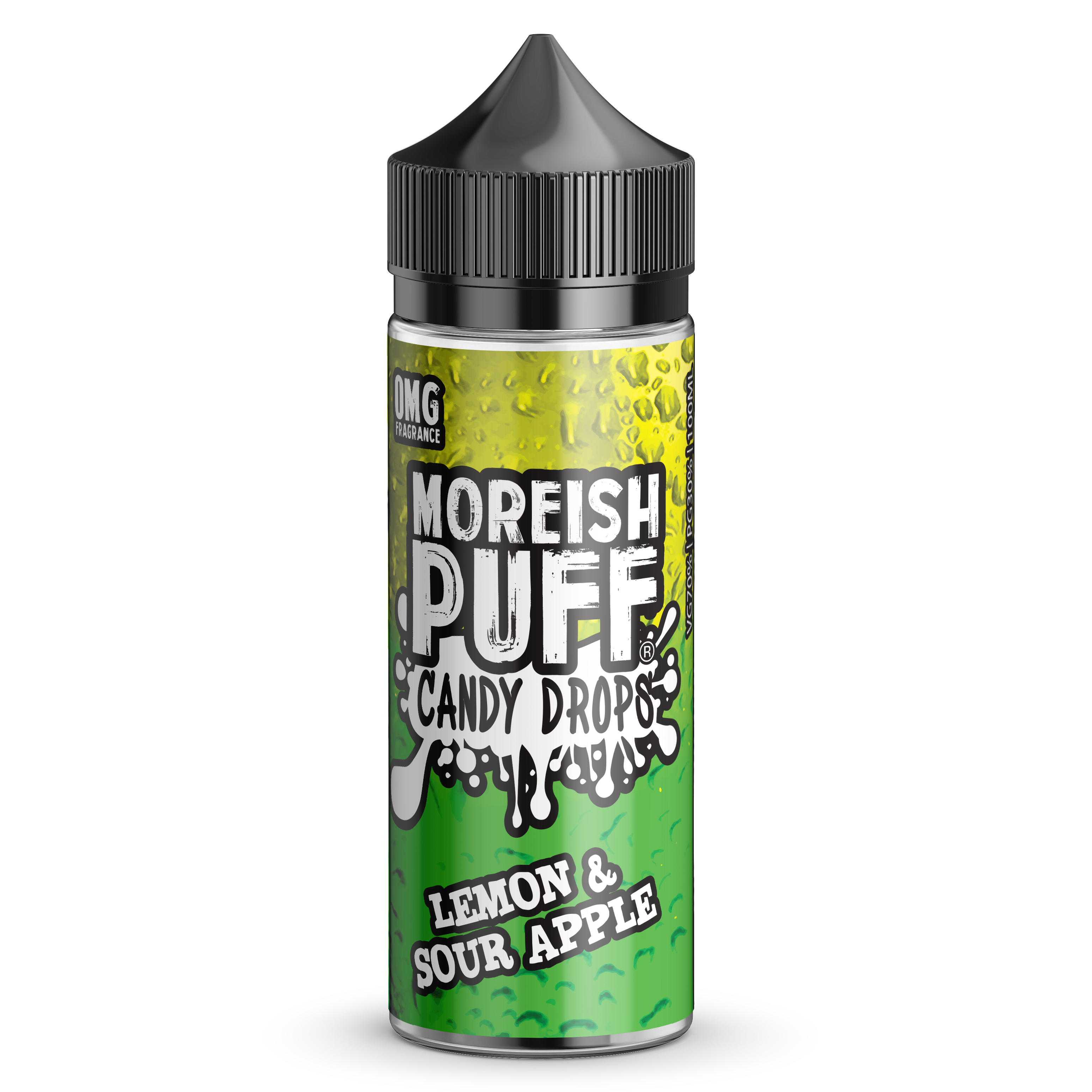 Lemon & Sour Apple Candy Drops E-Liquid by Moreish Puff 100ml Shortfill