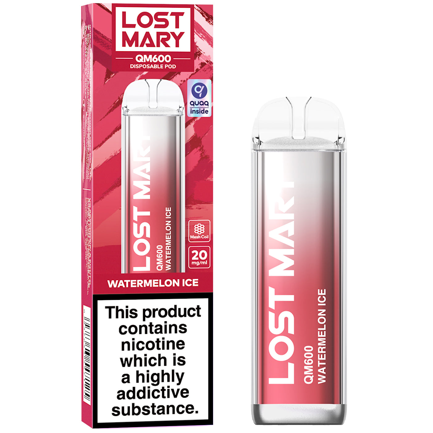 Lost Mary QM600 Watermelon Ice Disposable Vape