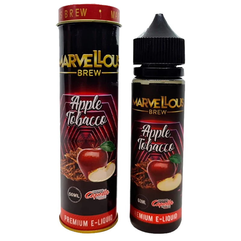 Marvellous Brew Apple Tobacco 0mg 50ml Short Fill E-Liquid