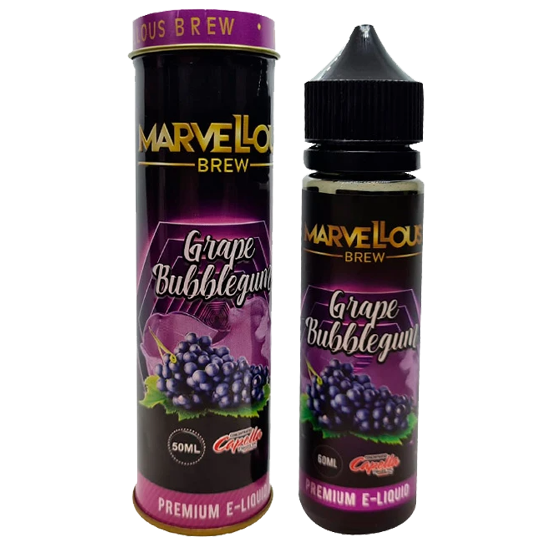 Marvellous Brew Grape Bubblegum 0mg 50ml Short Fill E-Liquid