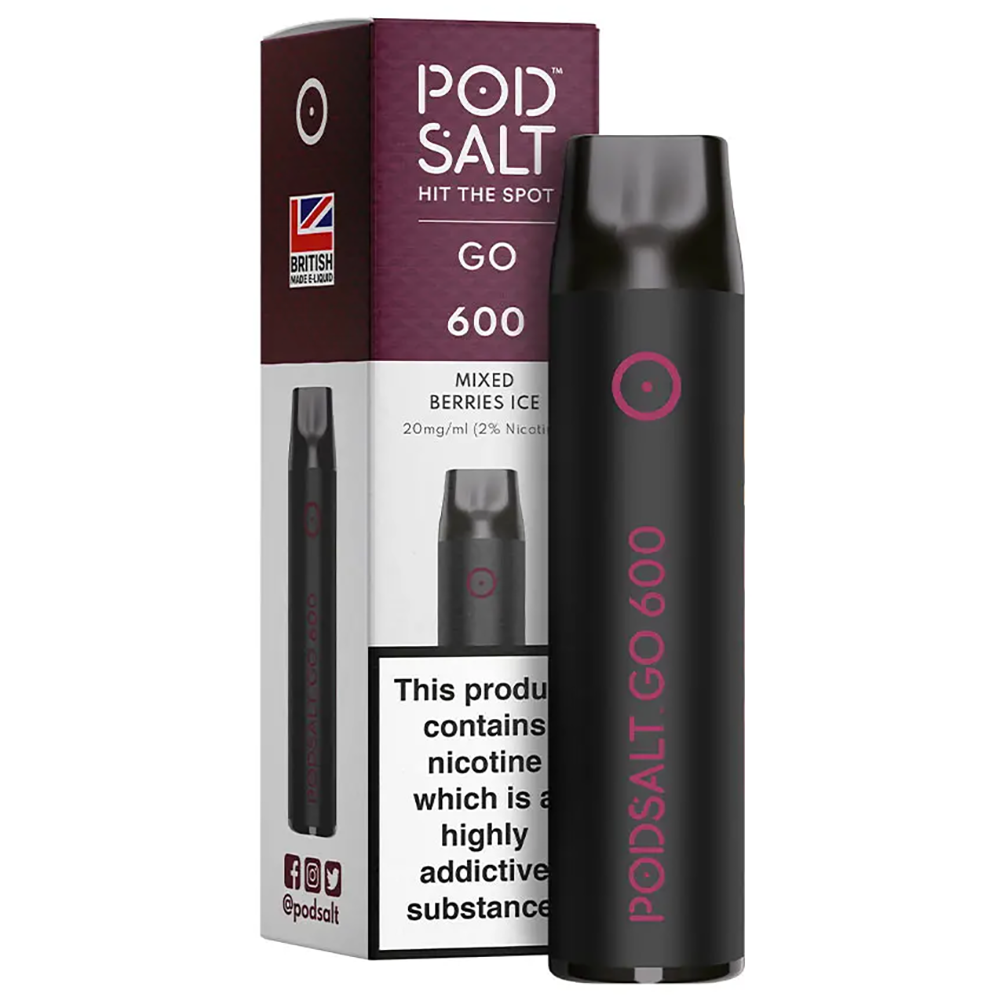 Pod Salt Go 600 Disposable Vape Device-Mixed Berries Ice