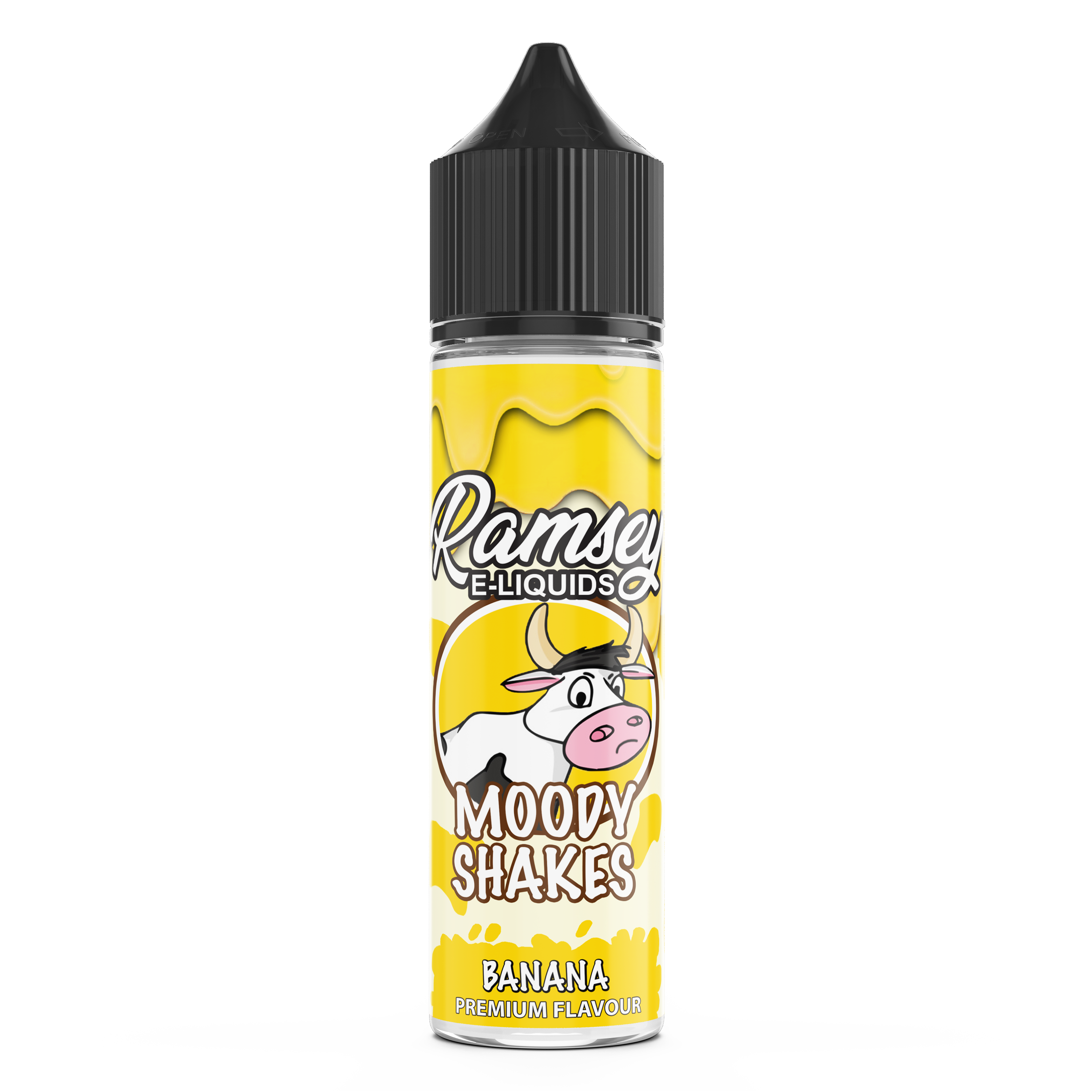 Ramsey E-liquids Moody Shakes Banana 50ml Shortfill 0mg