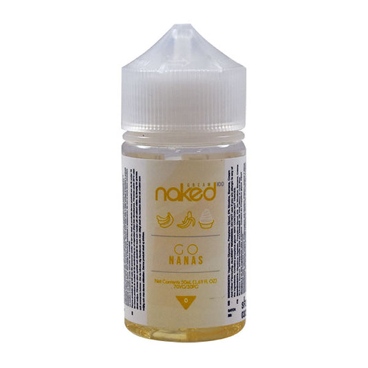 Naked 100 Cream Go Nanas 0mg 50ml Shortfill E-liquid