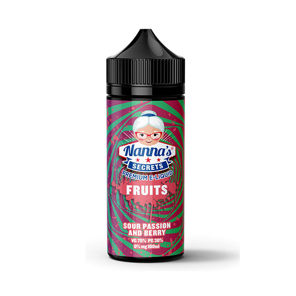 Sour Passion & Berry by Nanna's Secret Fruits 100ml Shortfill