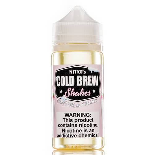 Strawberri and Cream E-liquid by Nitro's Cold Brew 100ml Shortfill