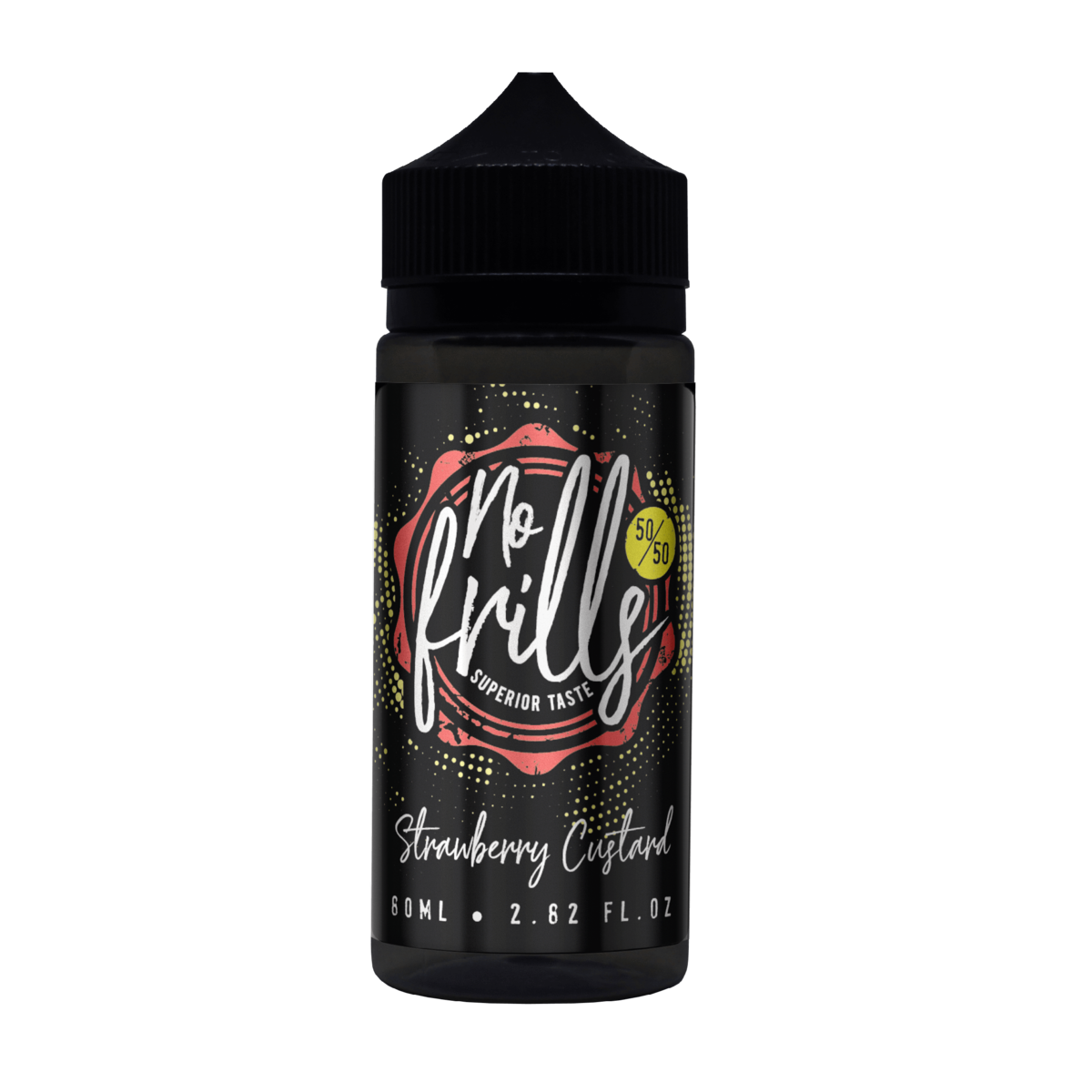 Strawberry Custard E-liquid by No Frills 80ml Shortfill