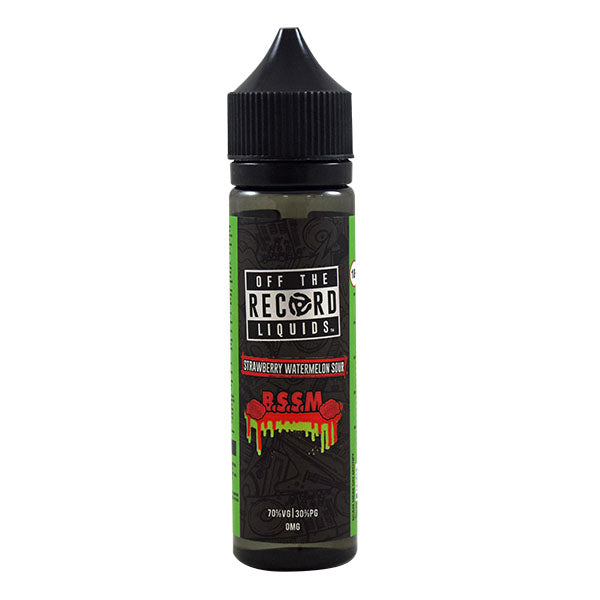 Off the Record Eliquid by Daddy's Vapor - B.S.S.M. Strawberry Watermelon Sour 0mg 50ml Shortfill E-Liquid