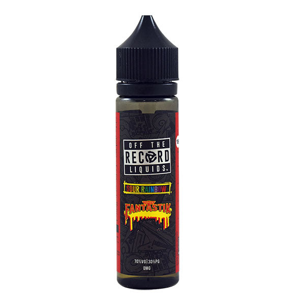 Off the Record Eliquid by Daddy's Vapor - Captain Fantastik Sour Rainbow 0mg 50ml Shortfill E-Liquid
