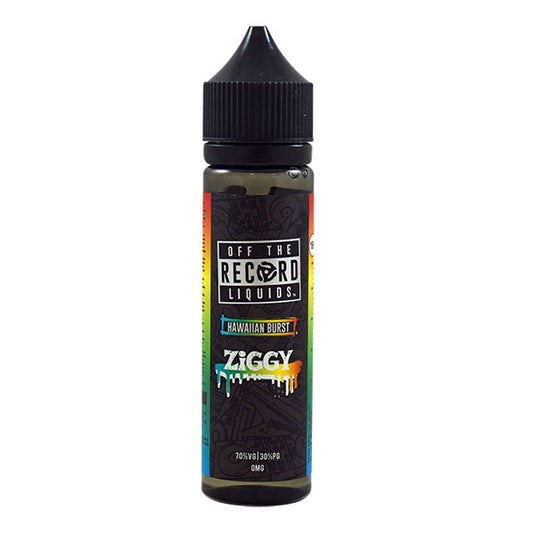 Off the Record Eliquid by Daddy's Vapor- Ziggy Hawaiian Burst 0mg 50ml Shortfill E-Liquid