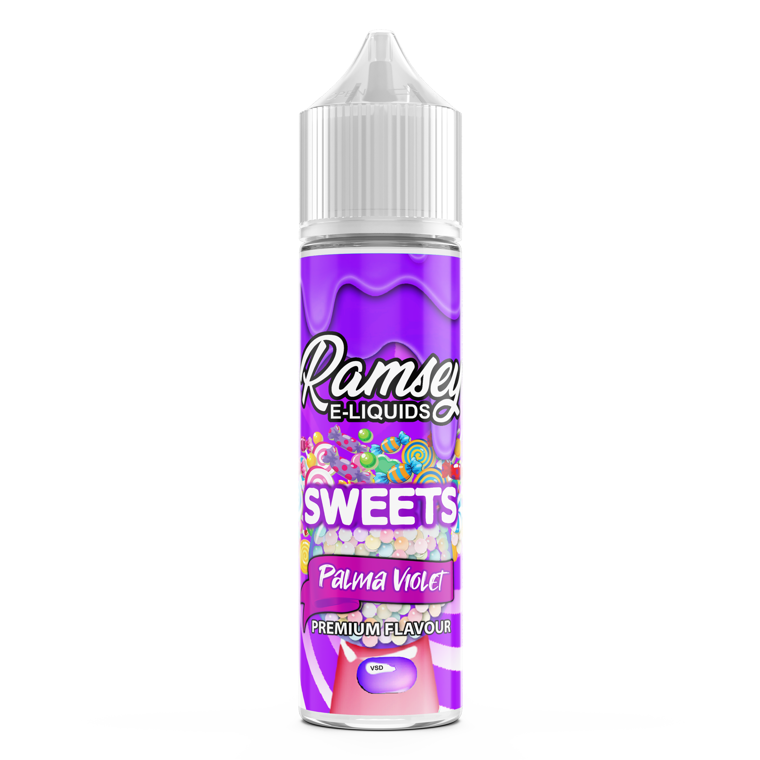 Ramsey E-Liquids Sweets Palma Violets 0mg 50ml Short Fill E-Liquid