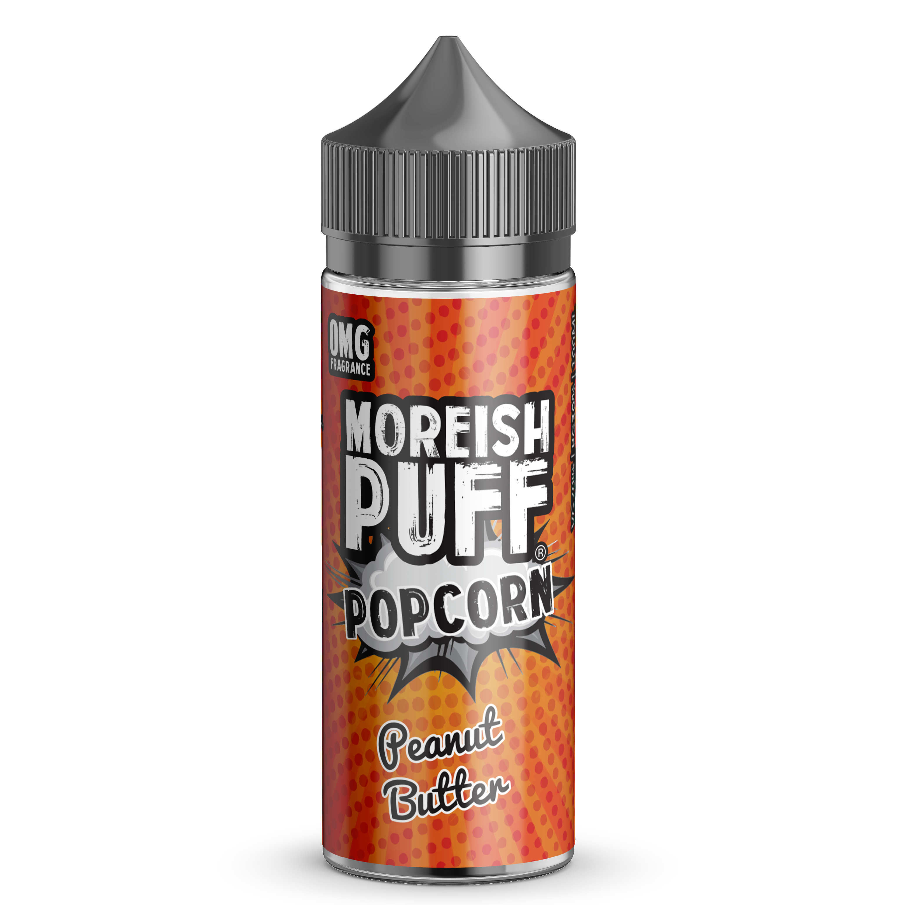 Moreish Puff Popcorn Peanut Butter 0mg 100ml Short Fill E-Liquid-100ml