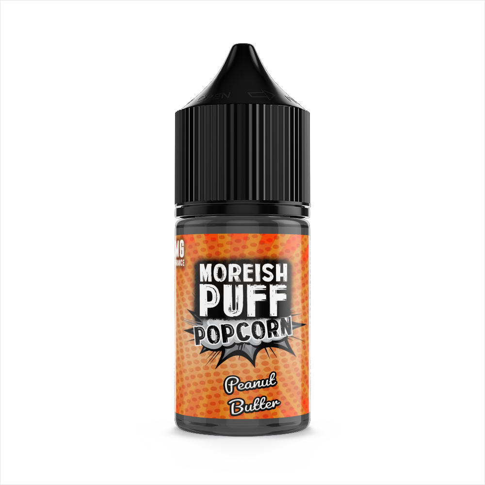 Moreish Puff Popcorn Peanut Butter 0mg 25ml Short Fill E-Liquid-25ml