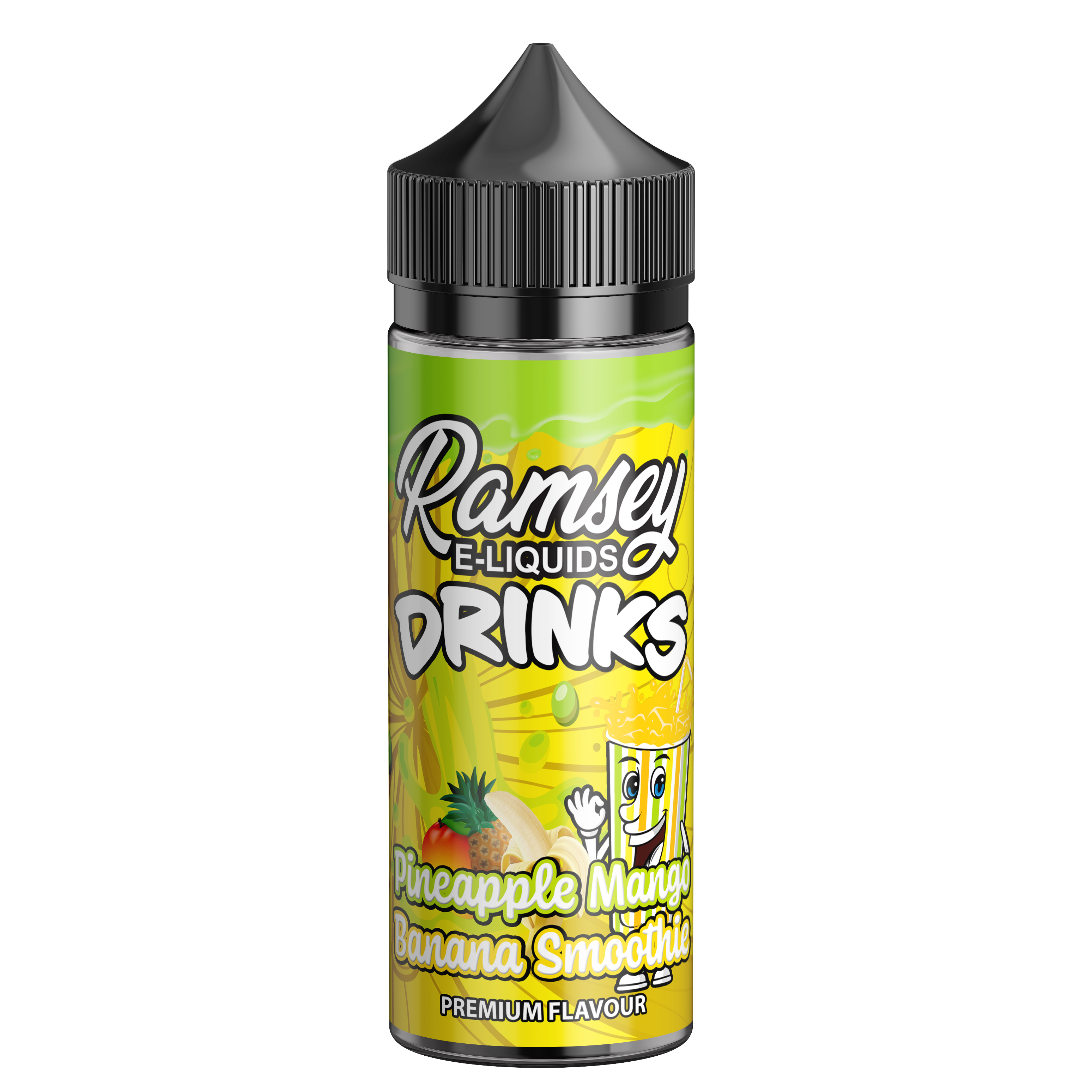 Ramsey E-Liquids Drinks Pineapple Mango Banana Smoothie 100ml Short Fill