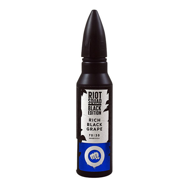 Riot Squad Black Edition Rich Black Grape 0mg 50ml Shortfill E-Liquid