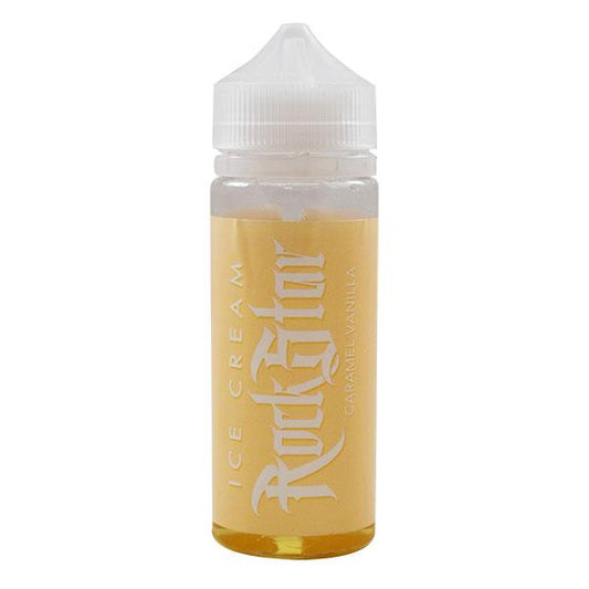 Rockstar Vape Ice Cream Caramel Vanilla 0mg 100ml Shortfill E-Liquid