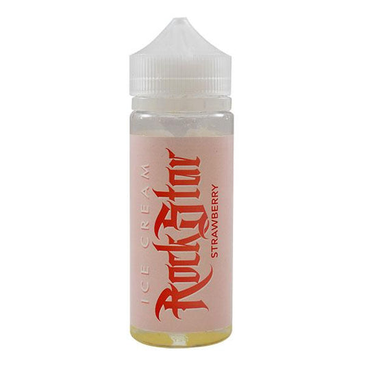 Rockstar Vape Ice Cream Strawberry 0mg 100ml Shortfill E-Liquid