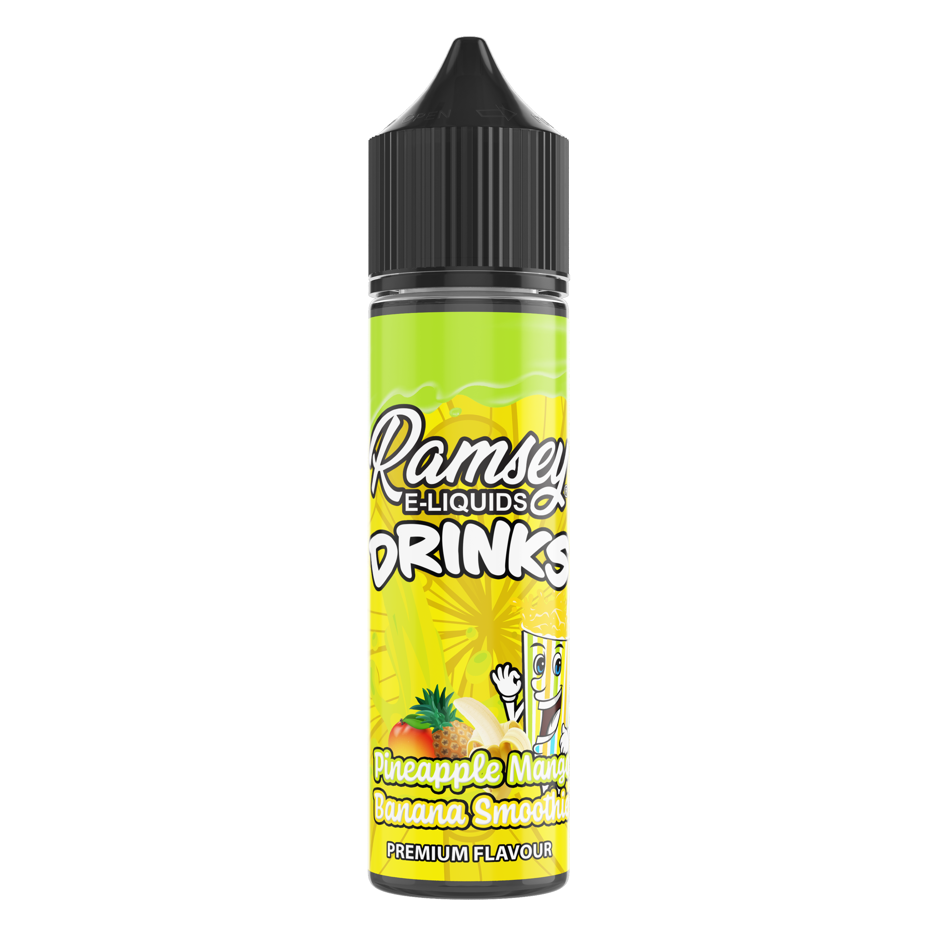 Ramsey E-Liquids Drinks Pineapple Mango Banana Smoothie 50ml Shortfill