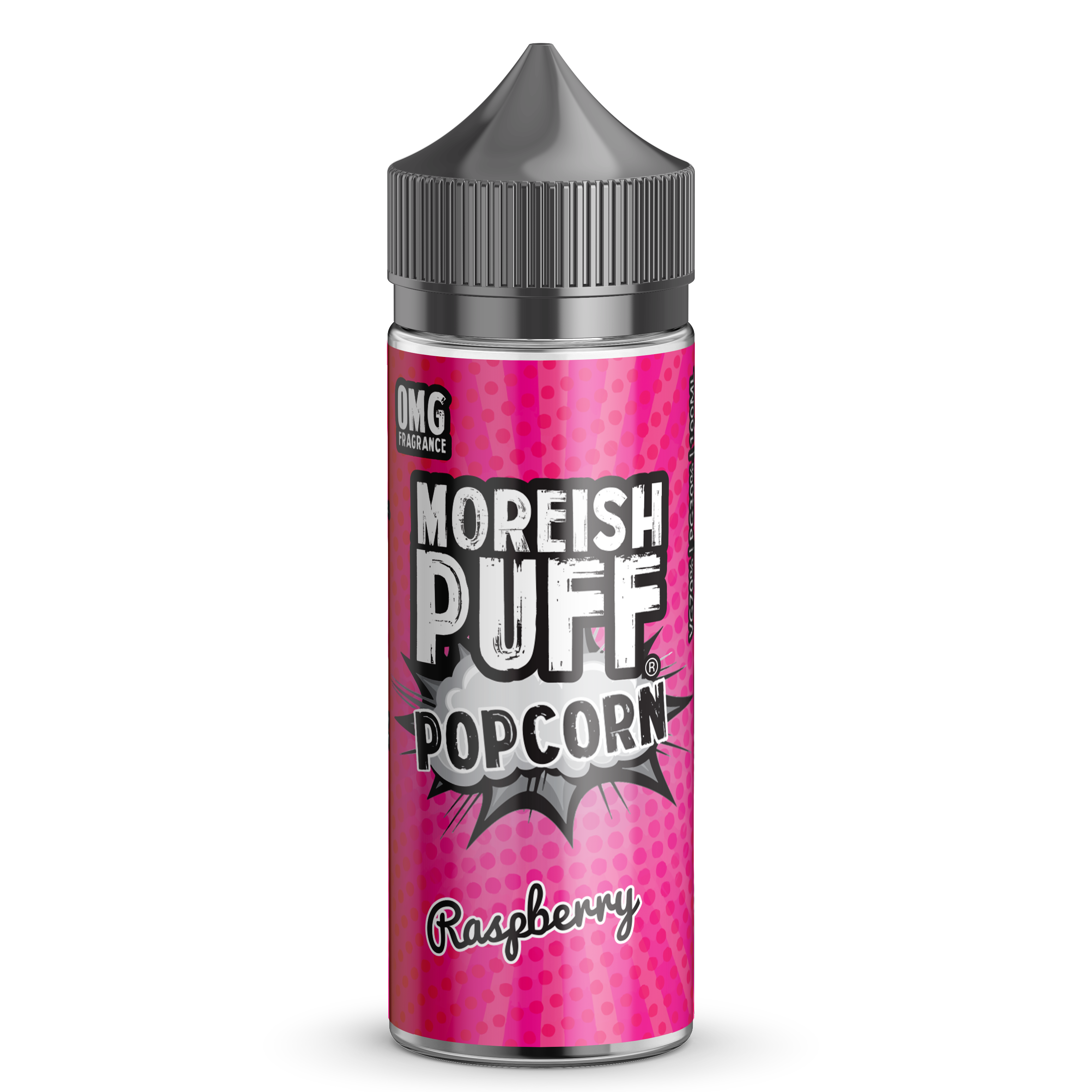 Moreish Puff Popcorn Raspberry 0mg 100ml Shortfill E-Liquid