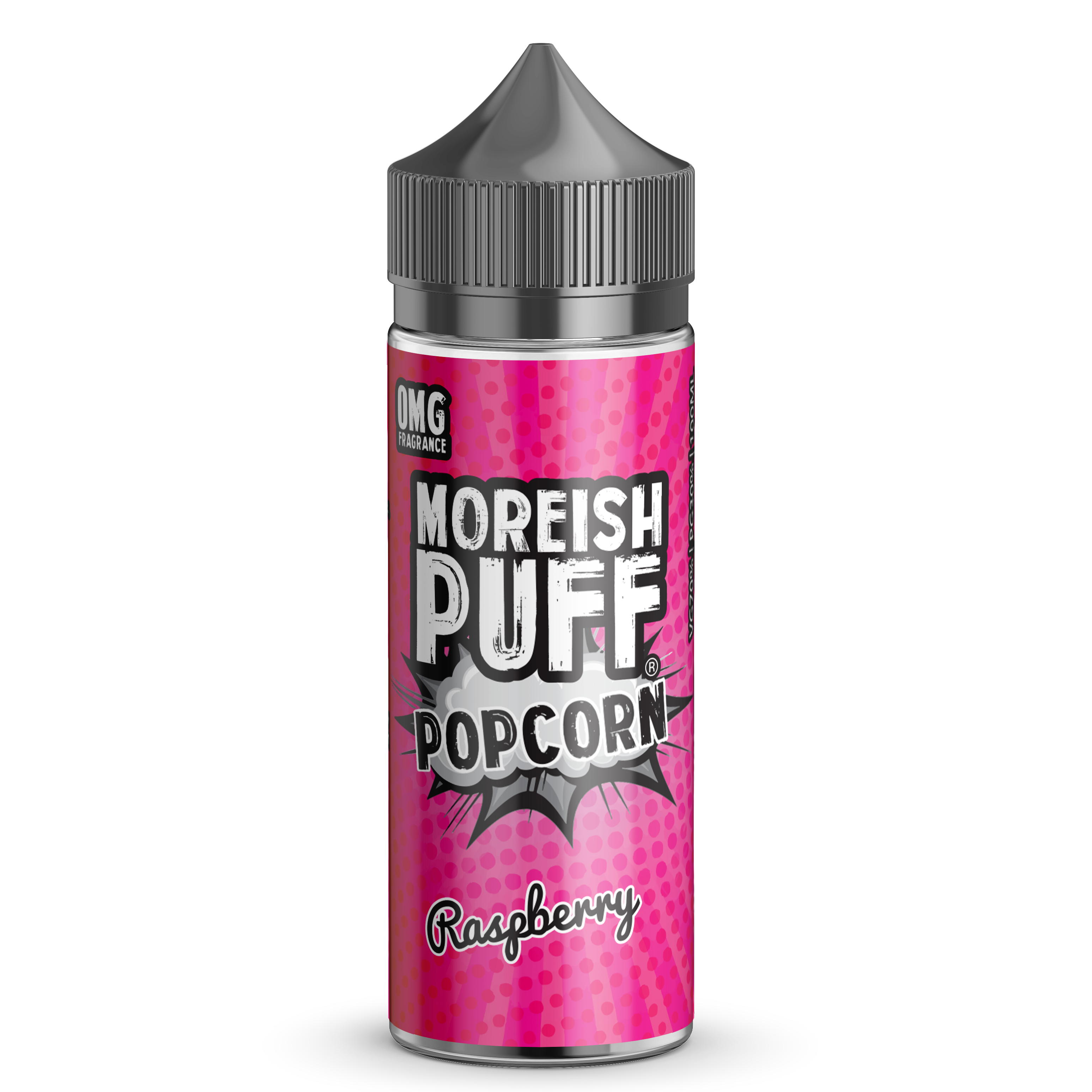 Moreish Puff Popcorn Raspberry 0mg 100ml Short Fill E-Liquid