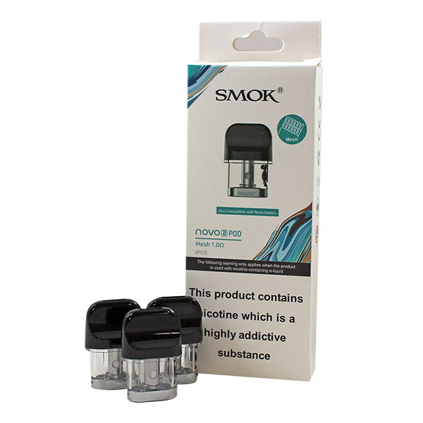Smok Novo 2 Replacement Pod 2ml 3 Pack-Meshed 0.8ohm