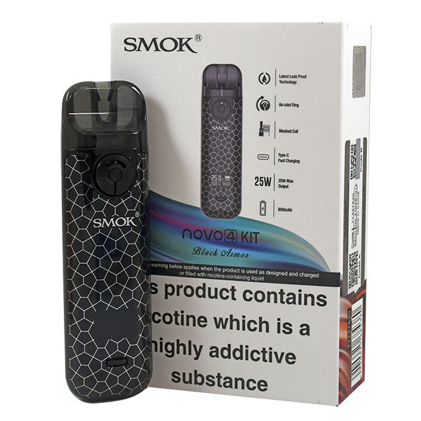 Smok Novo 4 Vape Pod Kit-Black Stabilizing Wood